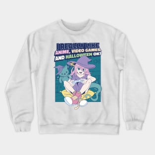 ANIME HALLOWEEN GIRL Crewneck Sweatshirt